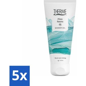 5 x Therme - Finn Sauna Fresh - Douchegel - Verfrissend - Verzorgend - 200ml - Douchegel - Eucalyptus - Menthol - Wellness - Verfrissend
