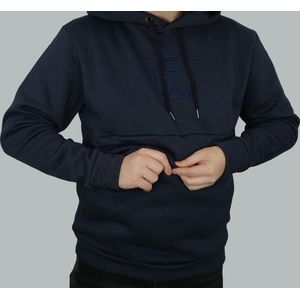 Purpy Hoodie Navy M - hoodie - oversized - met grote zak - Purpy - trui met zak - super warm - extra comfortabel - designer hoodie - streetwear hoody - reis hoodie - Reizen - super zacht