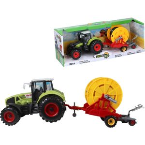 Gearbox - Tractor Speelset 2-delig - Groen/Rood/Geel - 44 x 13 x 13 cm