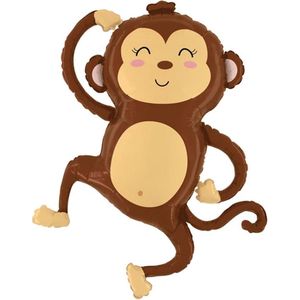 Grote folie ballon Jungle Aap - monkey - dier - safari - jungle - folie - ballon - decoratie - kinderkamer