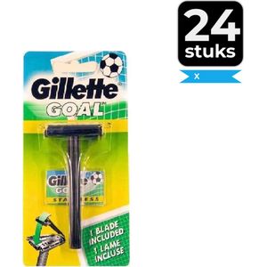 Gillette Goal Stainless Razor (with blades) - Voordeelverpakking 24 stuks
