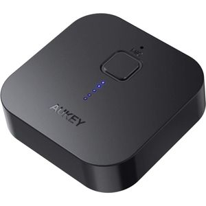 Aukey BR-C1 - Bluetooth Audio Receiver - Dual Device Link - 18 uur speeltijd - Zwart