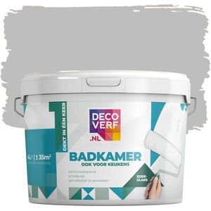 Decoverf badkamer verf parelgrijs, 4L