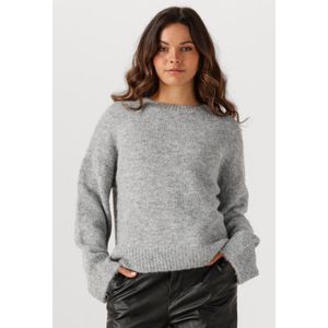 Object - Objsaggia LS Lo Pullover - Hoodie - Lichtgrijs