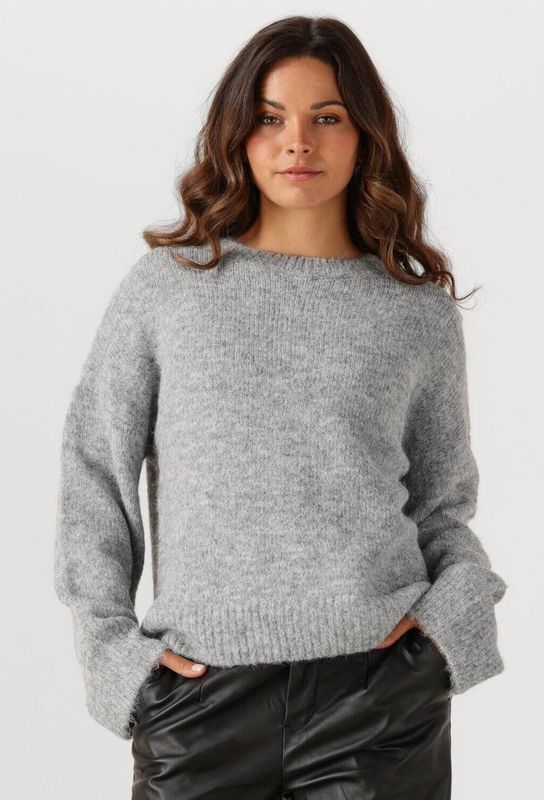 Object - Objsaggia LS Lo Pullover - Hoodie - Lichtgrijs