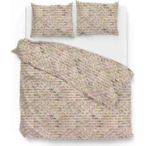 Zo. Home - Laurie - Dekbedovertrek - Beige - 100% Katoen - Satijn 200 x 220 cm