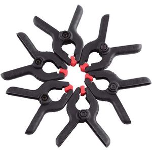 Achtergrondklemmen voor fotostudio - 6 stuks 2 inch plastic - print fotoapparatuur .