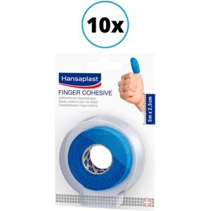 Voordeelverpakking - Hansaplast Zelfhechtende Vingerbandage - 5m x 2,5 cm - 10 stuks