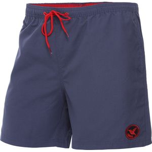 Ladeheid LA-LA40-128-SWS Heren Zwembroek - Zwemshorts - met zijzakken en achterzak - sneldrogend - met binnenslip van mesh - Koordsluiting - Polyester - Donkere jeans - S