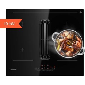 Klarstein AirJet 60 Down Air System | Inductiekookplaat met afzuigkap