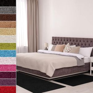 Karat Slaapkamen vloerkleed - Barcelona - Zwart - 1 Loper 80 x 300 cm + 2 Loper 80 x 150 cm