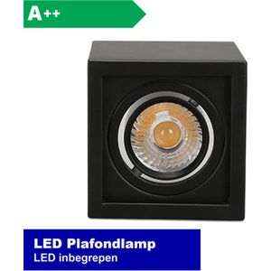 Vtw Living - Plafondlamp - Plafondspot - Plafonniere - Led - Zwart - Dimbaar