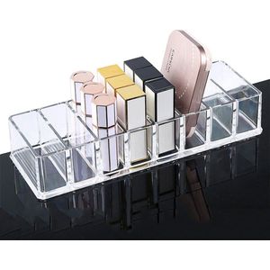 Organizer met 8 vakken - voor Oogschaduw Palette, Cosmetica & Make-up - 25*9*5 cm - Doorzichtig