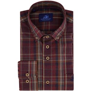 Eden Valley casual overhemd bordeaux