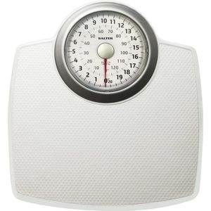 Grote Premium Mechanische Badkamer Weegschaal - 130 KG Capaciteit, Oversized Wijzerplaat, Batterijvrij