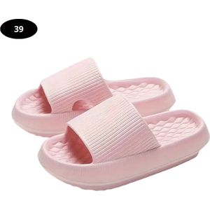 Livano Badslippers Dames - Comfortabel - Flip Flops - Sauna - Zomer - Roze - Maat 36