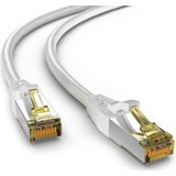 S/FTP CAT6a 10 Gigabit netwerkkabel / wit - LSZH - 5 meter