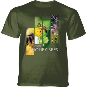 T-shirt Protect Bee Split Portrait Green M