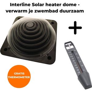 Interline Solar heater bol 5L - Pool Heater - Zwembadverwarming - Solarbol - Solar Zwembad Verwarming - Zwembad Verwarmen - Solar Verwaming Zwembad - Inclusief gratis Thermometer