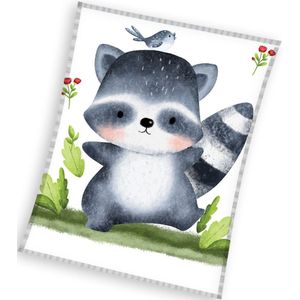 Sweet Home - Fleeceplaid - Wit - 110x140cm