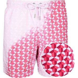 SEA'SONS - Zwembroek Heren - Kleurveranderend - Sneldrogend - Rood - Maat L