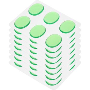 Allecto plus - Set van 48 groene dempende pads voor trommels en bekkens - Gelpads en siliconen - 33 x 26 x 3 mm - Geluidscontrole en schokabsorptie.