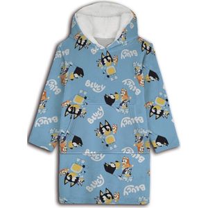 Bluey Hoodie Fleece deken, Family - Kind - Polyester