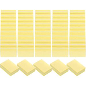 100 stuks Mini nagelvijlen - Korrelgrootte 100/180 - Nagelschuurblokken - Groothandel nagelpolijstblokken - Professionele nagelpolijstset - Acrylnagels - Natuurlijke nagels - Geel