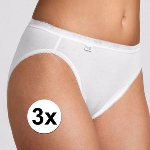 Sloggi Basic Tai Dames Slip - (3-pack) - Wit - Maat 44