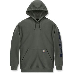 Carhartt - Hoodie - Dusty Olive - Katoen-Polyestermix - Met Capuchon