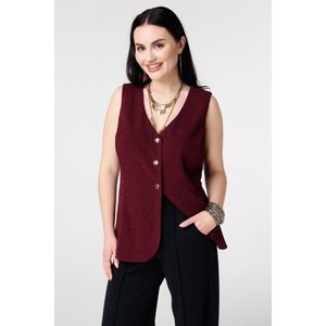 MS Mode Gilet Gilet met knopen en lurex