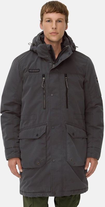 camel active Parka met afneembare capuchon - Maat menswear-48 - Zwart