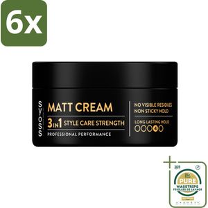 SYOSS - Matt Finish Paste 100 ml - Haarpaste - Matterende Afwerking - 100ml - Voordeelverpakking - 6 stuks - Stylingproduct - Haarverzorging