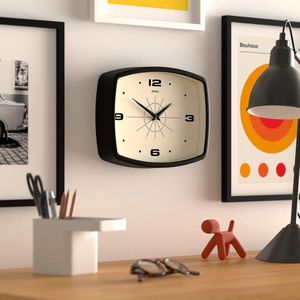 wandklok / decoratieve wandklok voor woonkamer, slaapkamer - Stil uurwerk ,25.1W x 19.6H