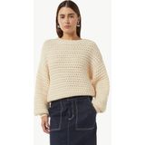 comma - Gebreide Trui - Korte - Met Ballonmouwen - Zachte Wolmix