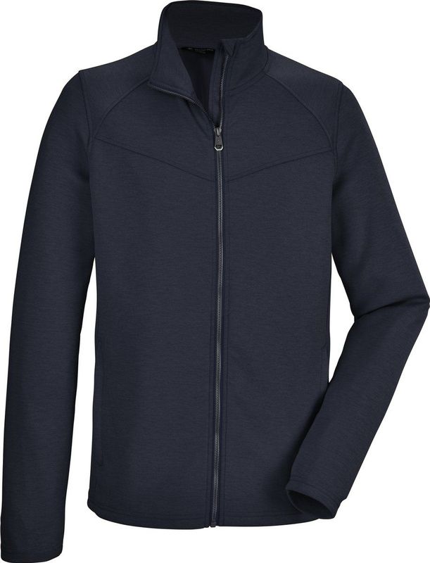 killtec Men's Stretchjack met opstaande kraag/fleecejack KOS 72 MN FLX JCKT, dark navy, S, 39137-000