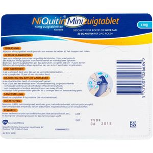Niquitin Mini Zuigtabletten 4mg - 2 x 60 stuks