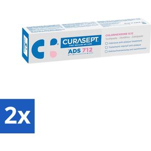 Curasept - Chloorhexidine - Tandbleker - 0.12% - 75 ml - Voordeelverpakking - 2 stuks