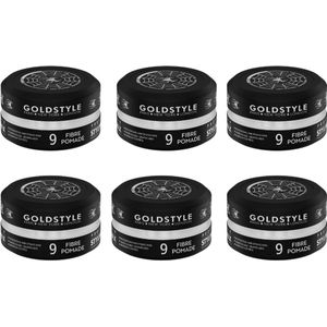 Gold Style 09 Fibre Pomade - Haar Wax Mannen - 6 Stuks 900ML