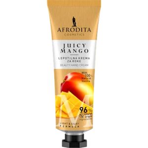 Handcrème Juicy Mango - Afrodita | 1x 50 ml - Mango & Vanille | Voedt & Verzacht