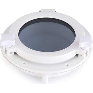 Content in - Round White Ventilation Porthole 215mm ABS for Hunting .