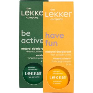 The Lekker Company deodorant crème bestsellers duoverpakking