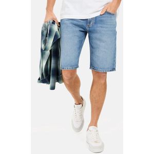 camel active 5-pocket denim short gemaakt van katoen - Maat menswear-32IN - Blauw