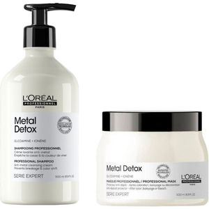 L'Oréal Professionnel Serie Expert Metal Detox Shampoo 500ml + Mask 500ml