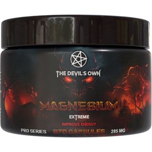 The Devil's Own | Magnesium | in 5 verschillende vormen | 270 capsules á 285 mg per tablet 135 servings | Gezondheid | Mineraal | Nutriworld