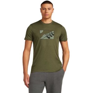 Icebreaker - Merino 150 Tech Lite SS Tee In The Wild - T-shirt - Loden - Heren