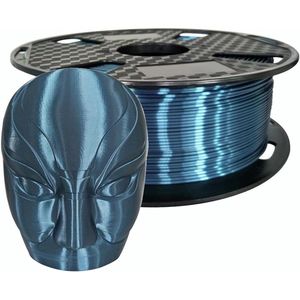 Zijde Donker Cyaan PLA 3D Printer Filament 1.75mm 1 KG 2.3lbs - 3D Printing Materiaal - Glans - Zijdeachtig - Glanzend - Metallic - Metaal Goud - Zilver - Koper - Brons - PLA Filament CC3D - Zijde PLA Deep Cyaan
