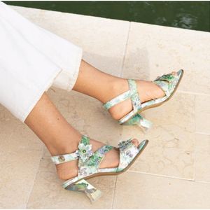 Laura Vita Dames Sandaal | Groen | Maat: 37