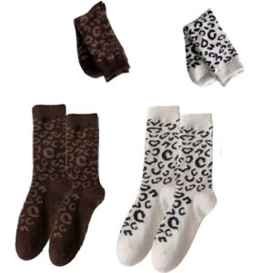 2 Paar dames Sokken luipaard print - Youhomy Fashion damessokken- Comfort, Warm & Ademend - Elastisch Maat 36-41- meisjes sokken| Cadeau voor Sinterklaas| Kerstcadeau