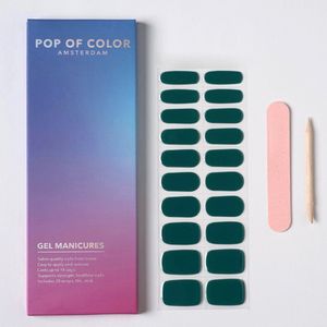 Pop of Color Amsterdam – Color: Emerald Green – Gel Nail Wraps – Gel Manicures – Gellak Stickers – Nagelstickers – Gel Nagel Stickers – Nail Wraps – Nagel Stickers – Nagel Wraps – Nail Stickers – popofcoloramsterdam